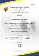 Konferencja „Turystyka sportowa, turystyka uzdrowiskowa w ujęciu interdyscyplinarnym...