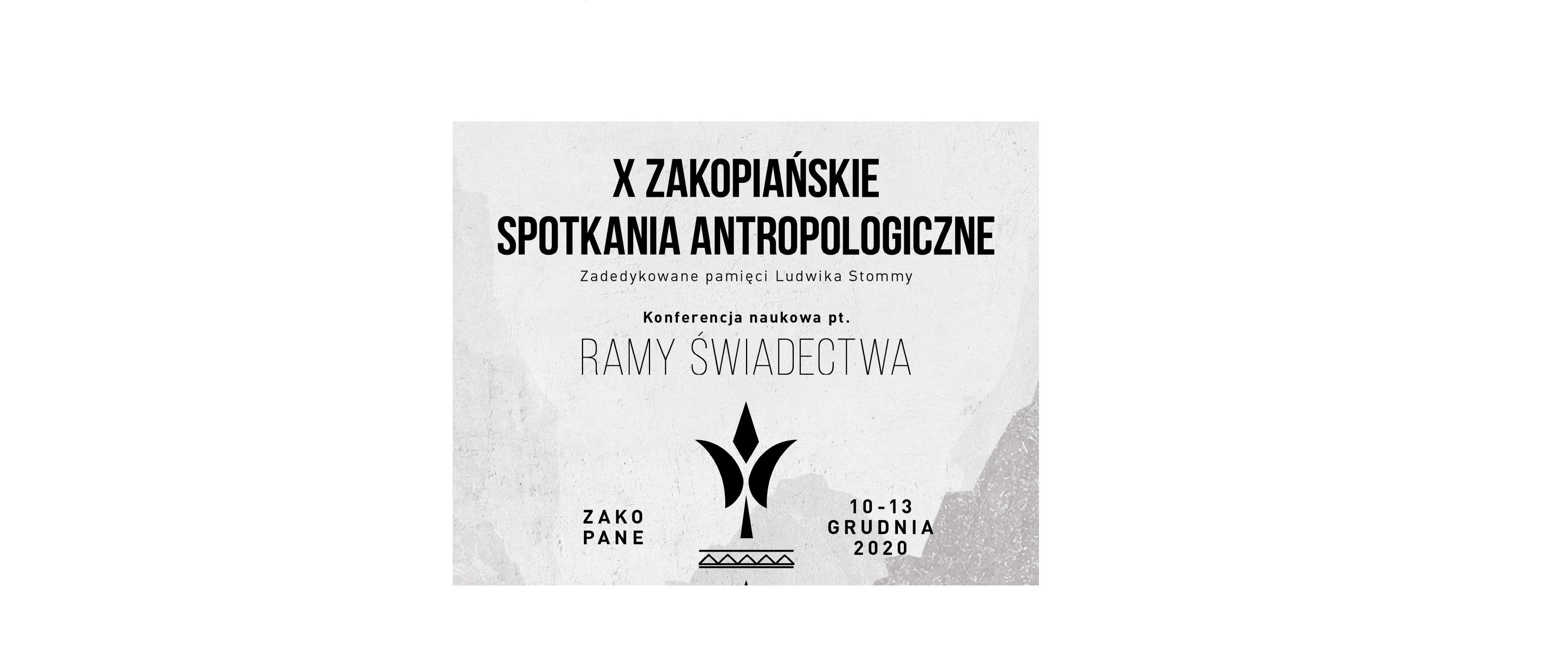 X Zakopiańskie Spotkania Antropologiczne - Konferencja z udziałem Olgi Tokarczuk - na żywo w Internecie