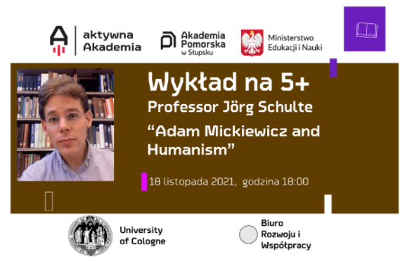 “Adam Mickiewicz and Humanism”: A+Lecture in literary studies